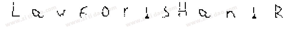 LawfordsHand Regular字体转换
